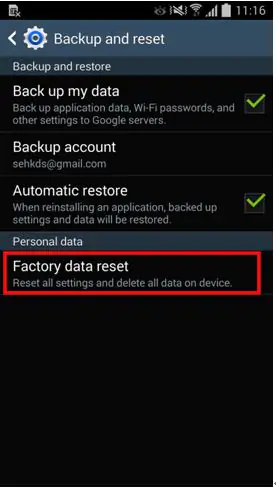 factory data reset 1