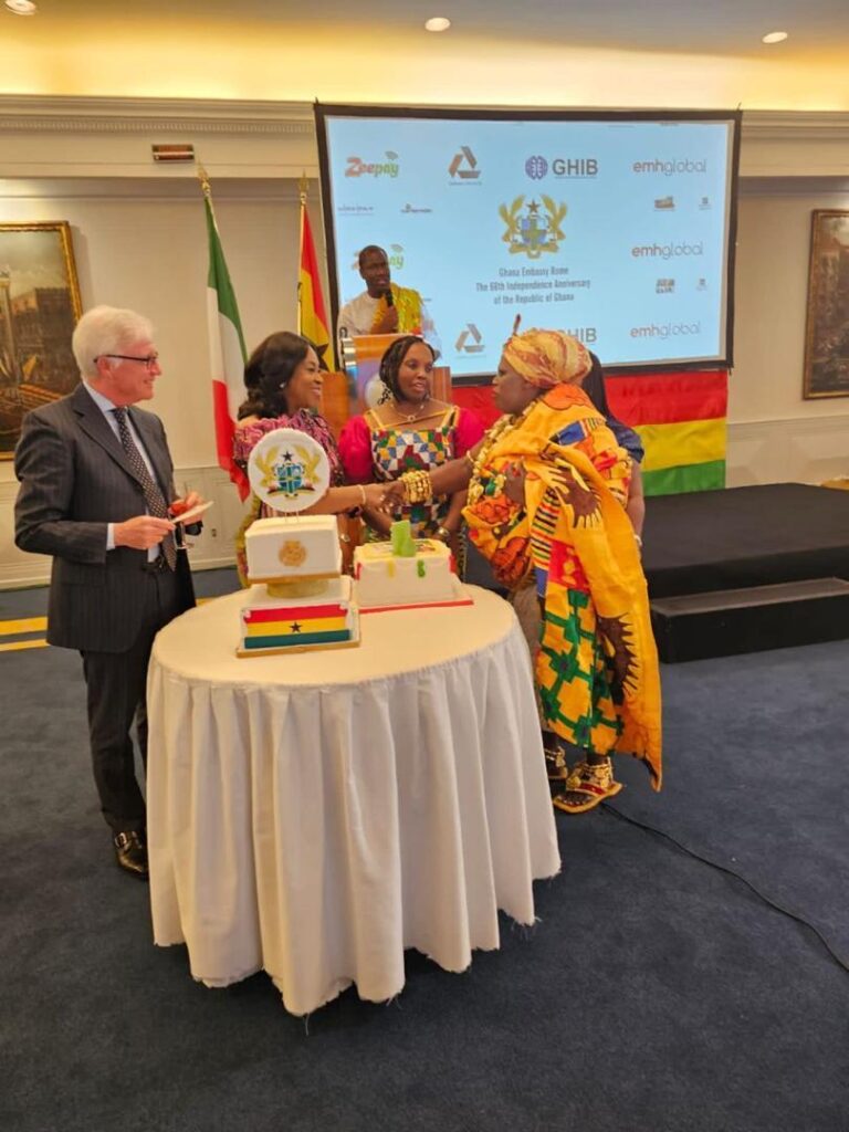 Ghana’s mission in Italy welcomes Hon Minister of Foreign Affairs to Rome to commemorate Ghana’s 66th National Day celebrations