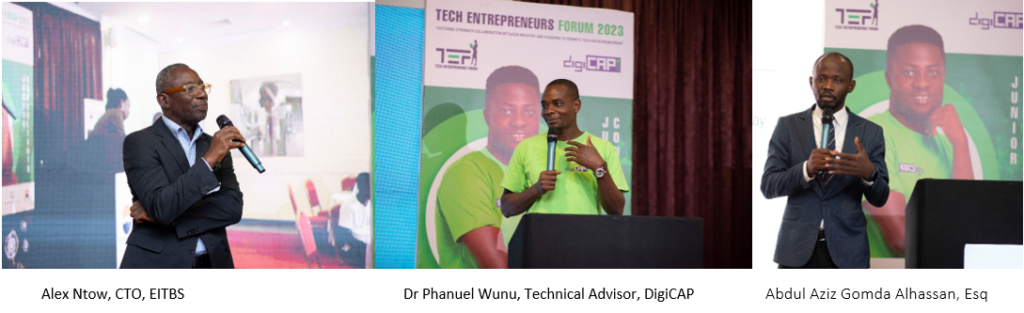 The Tech Entrepreneurs Forum dignitaries speaking at the event 2