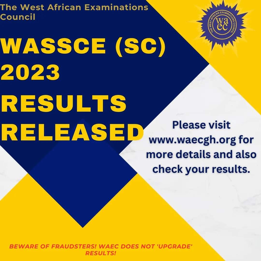 WAEC Releases 2023 WASSCE Results