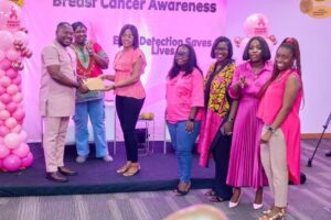 MTN employees support breast cancer patients