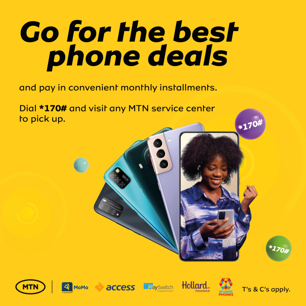 MTN Ghana partners Access Bank to offer smartphones to customers on a flexible payment service